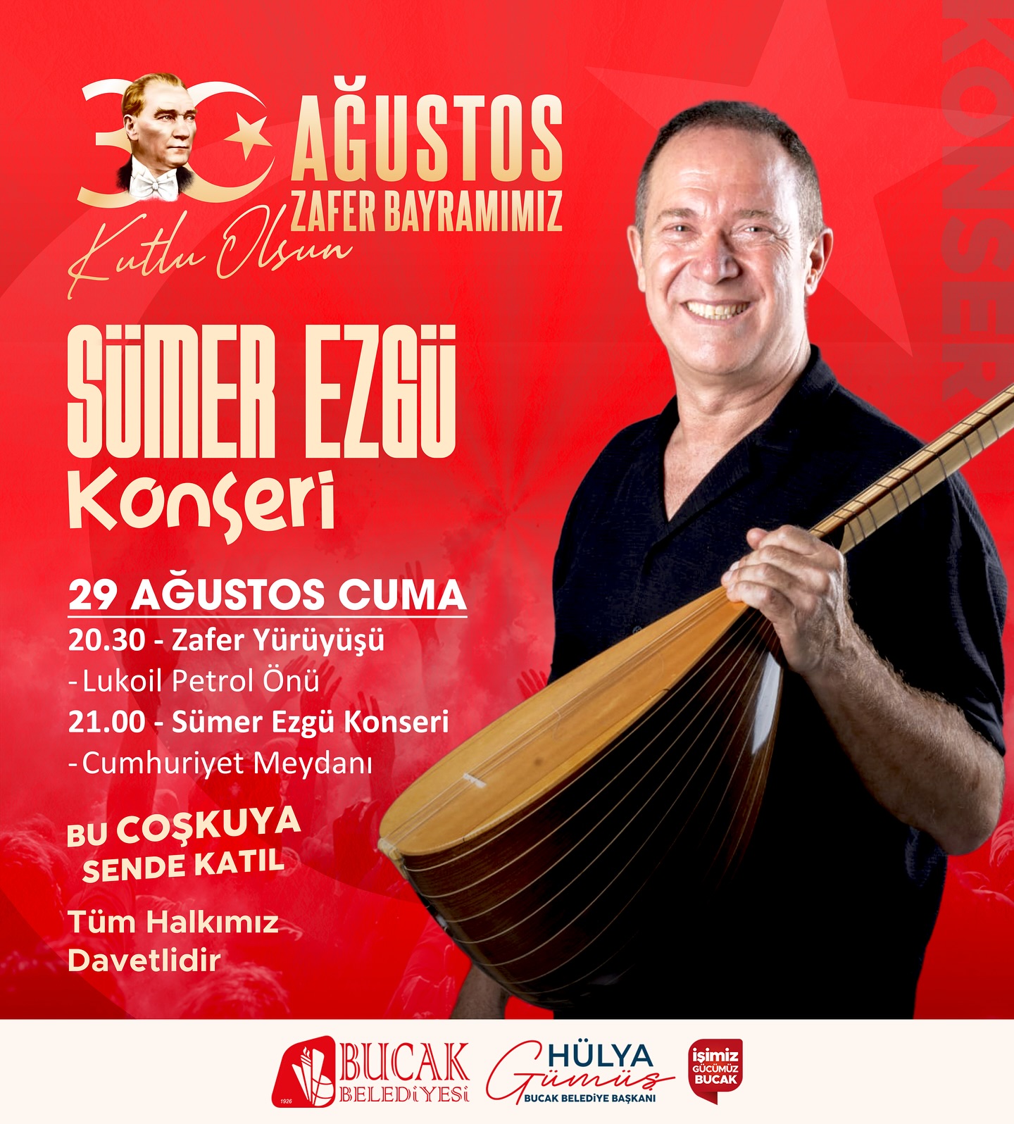 30 Ağustos Zafer Bayramımızı coşkuyla kutluyoruz!