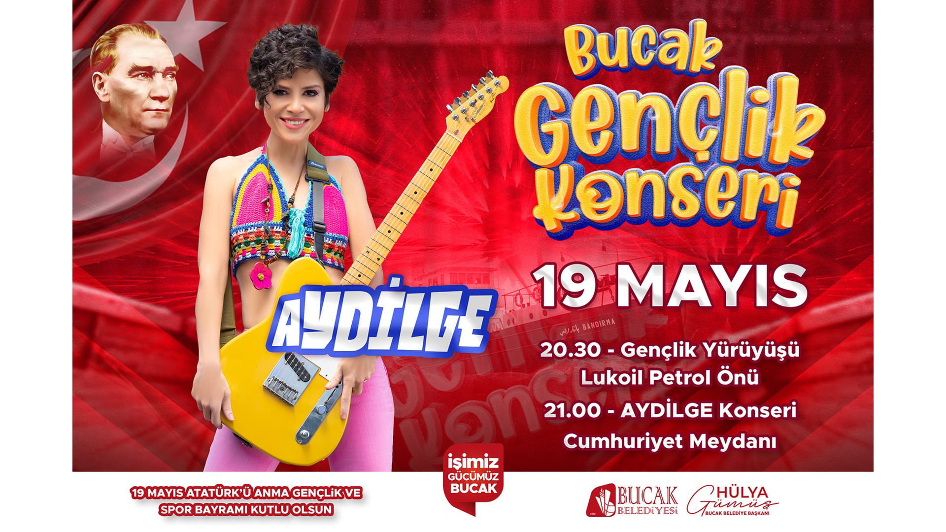 Aydilge 19 Mayıs’ta Bucak’ta sahnede!
