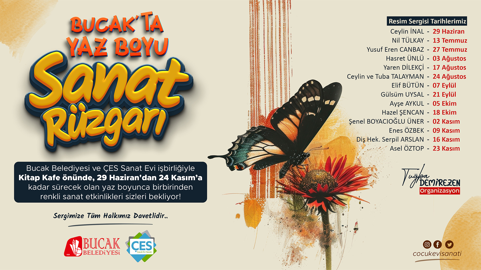 BUCAK'TA YAZ BOYU SANAT RÜZGARI