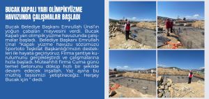 BUCAK KAPALI YARI OLİMPİKYÜZME HAVUZUNDA ÇALIŞMALAR BAŞLADI