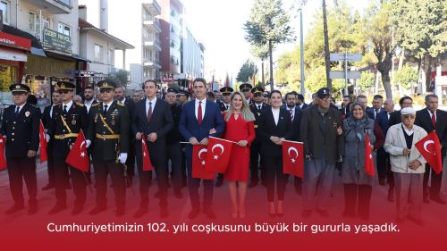 Cumhuriyetimizin 102. yılı coşkusunu büyük bir gururla yaşadık.