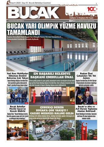 Bucak Belediyesi e-Gazete Kasım 13. Sayı [2023]