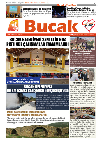 Bucak Belediyesi e-Gazete Kasım Sayısı