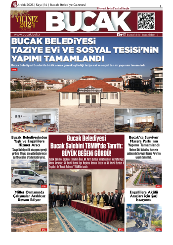 Bucak Belediyesi e-Gazete Aralık 14. Sayı [2023]