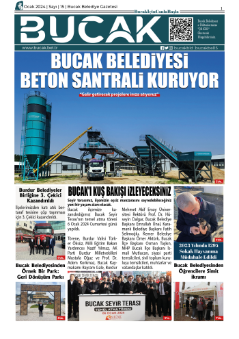 Bucak Belediyesi e-Gazete OCAK 15.SAYI [2024]